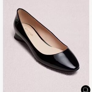 Kate Spade Glossy Black Flats